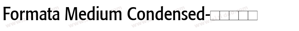 Formata Medium Condensed字体转换